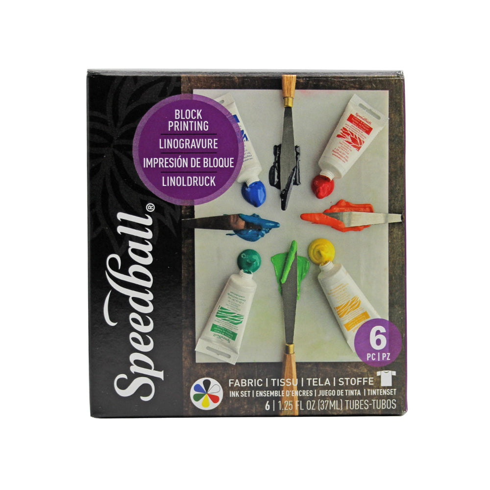 Speedball Fabric Block Printing Ink Set (6pc) image 0