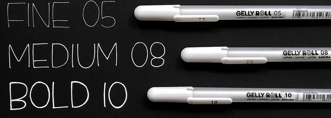 Gelly Roll White Gel Pens image 0