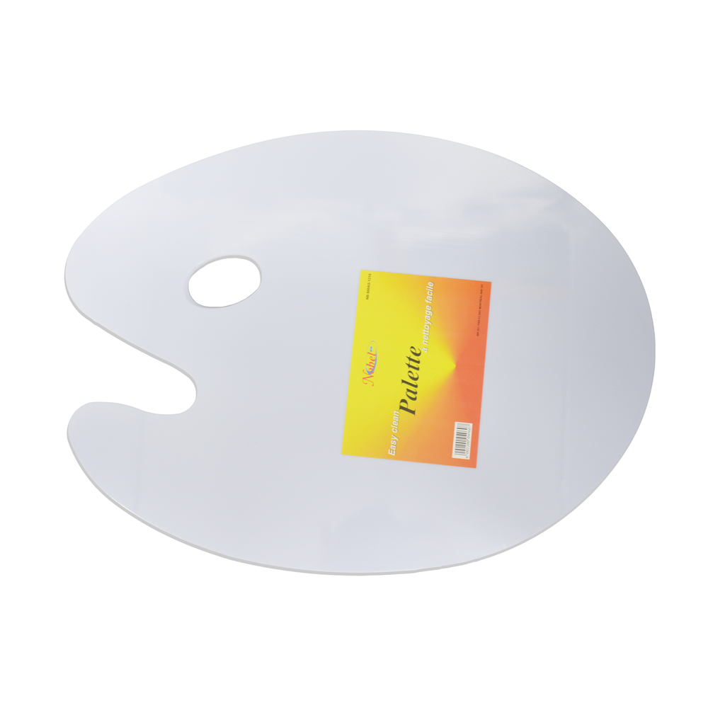 Clear Oval Plastic Palette - 9" x 12" image 0