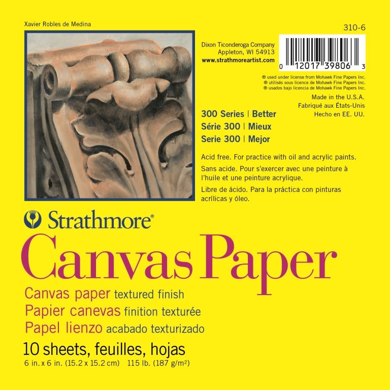 Strathmore 300 Series Canvas Paper Pad - 6" x 6" image 0
