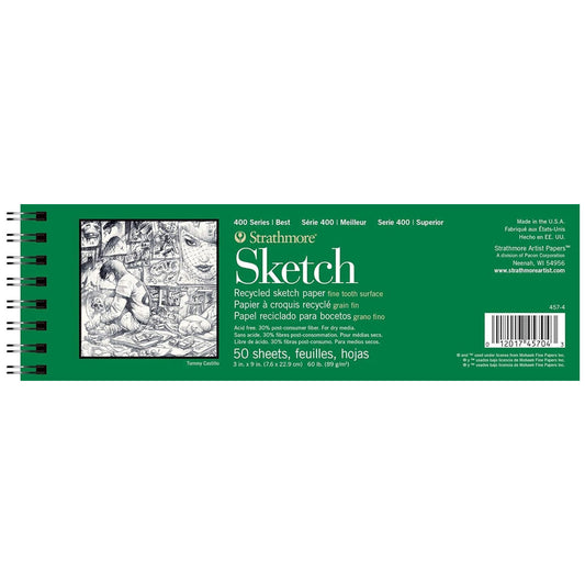 Strathmore 400 Series Recycled Sketch Pad - 3" x 9" image 0