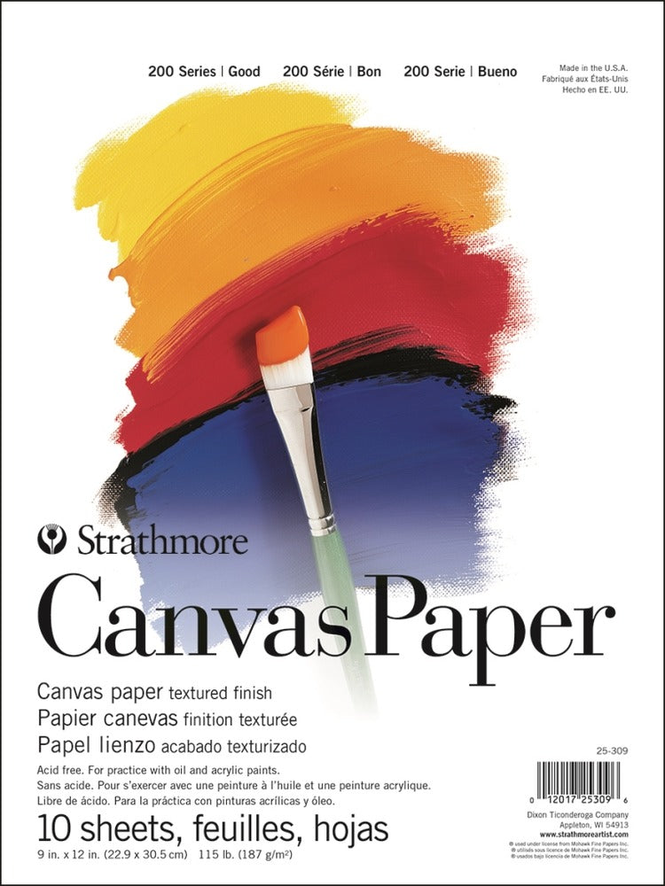 Strathmore 200 Series Canvas Paper Pad - 9" x 12" image 0