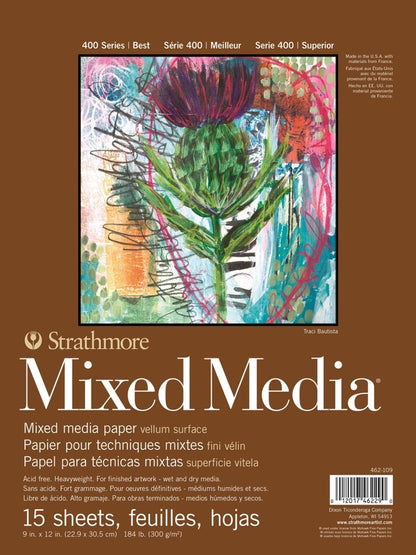 Strathmore 400 Series Mixed Media Pad, White image 1