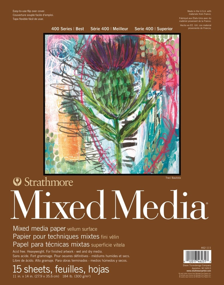 Strathmore 400 Series Mixed Media Pad, White image 2