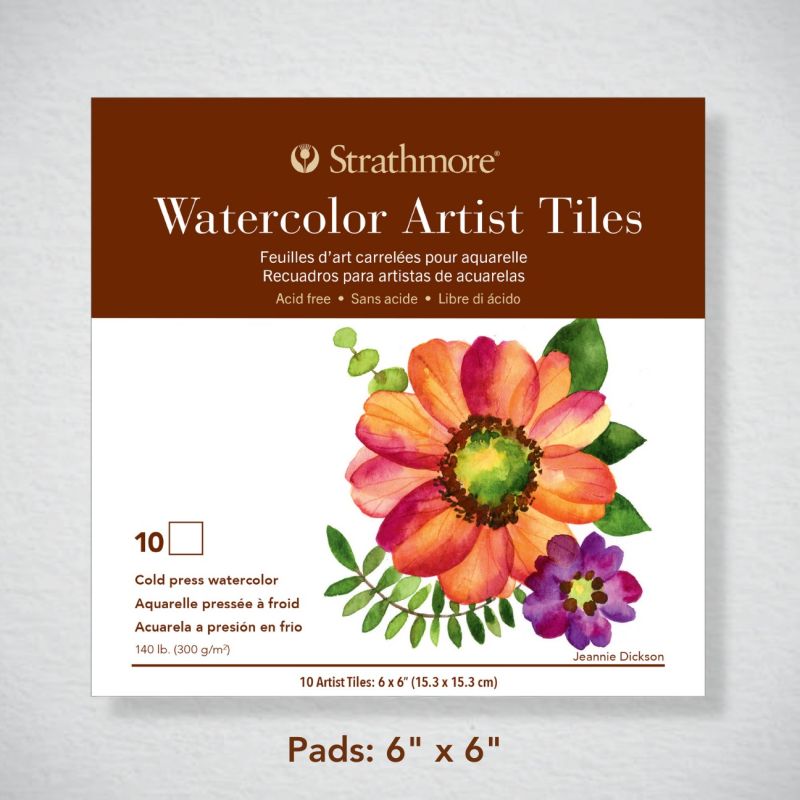 Strathmore 400 Series Watercolour Artist Tiles Pad - 6" x 6" image 0