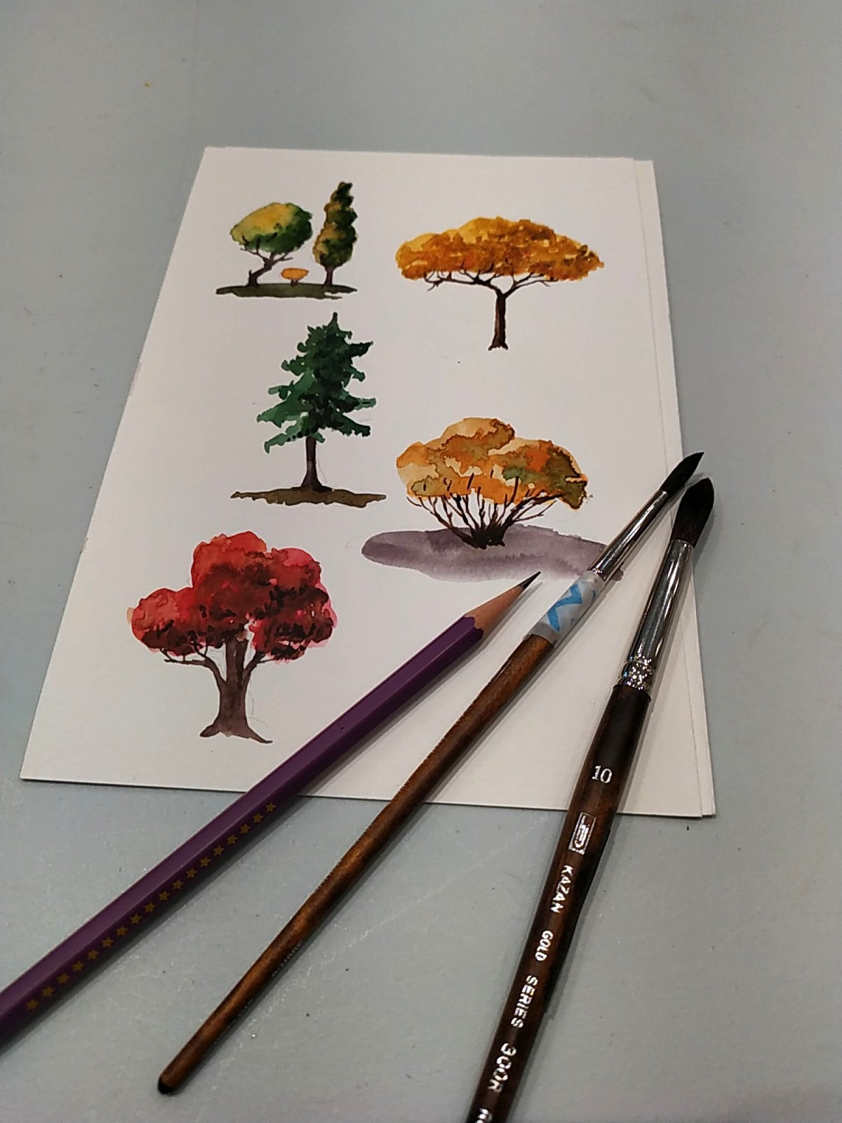 Watercolor Illustration Class - Trees | February 24, 5:30 pm - 7 pm