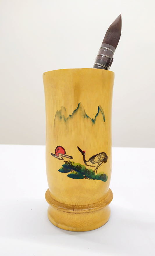 Bamboo Brush Jar image 0